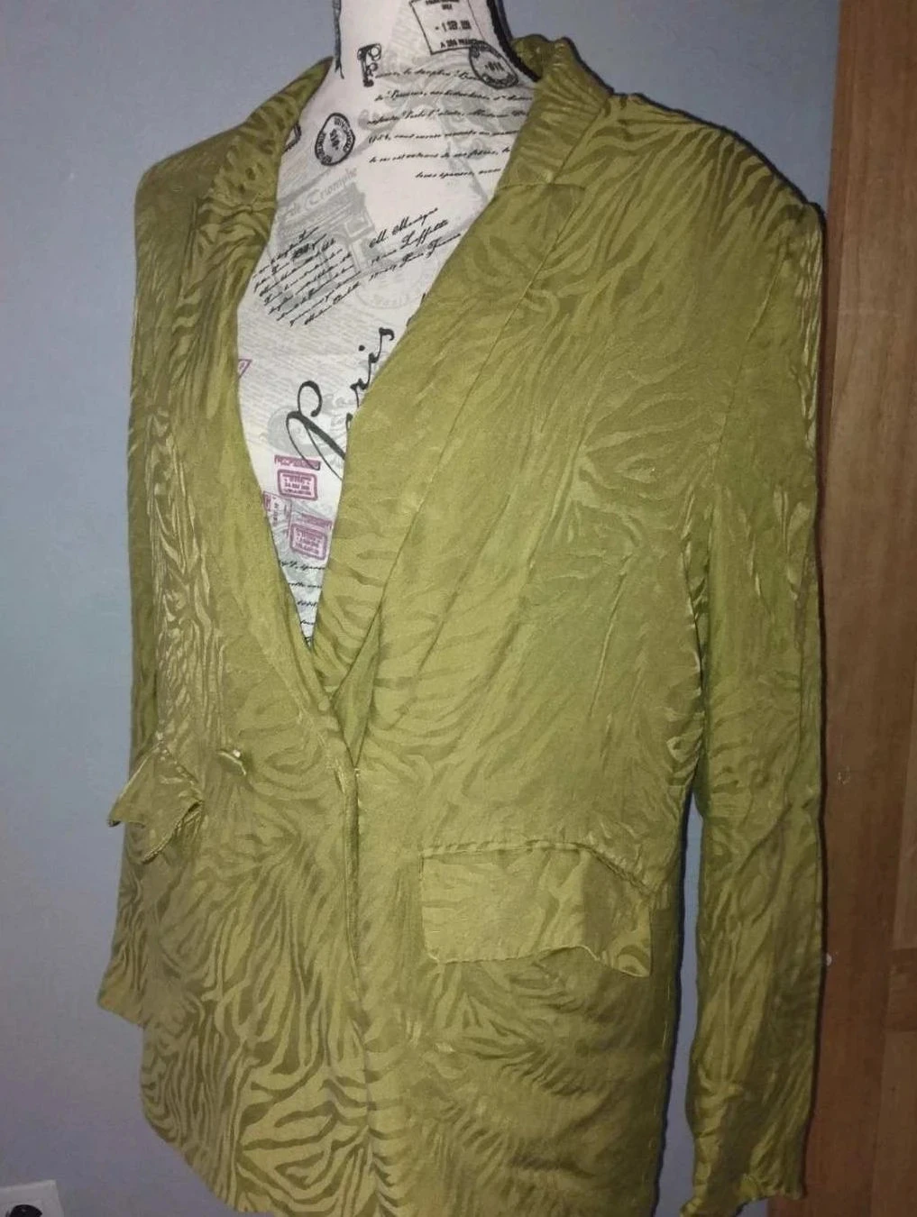 Groene jas met patroon, Promod, T42 – photo 2